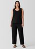 Pima Cotton Stretch Jersey Pintuck Pant