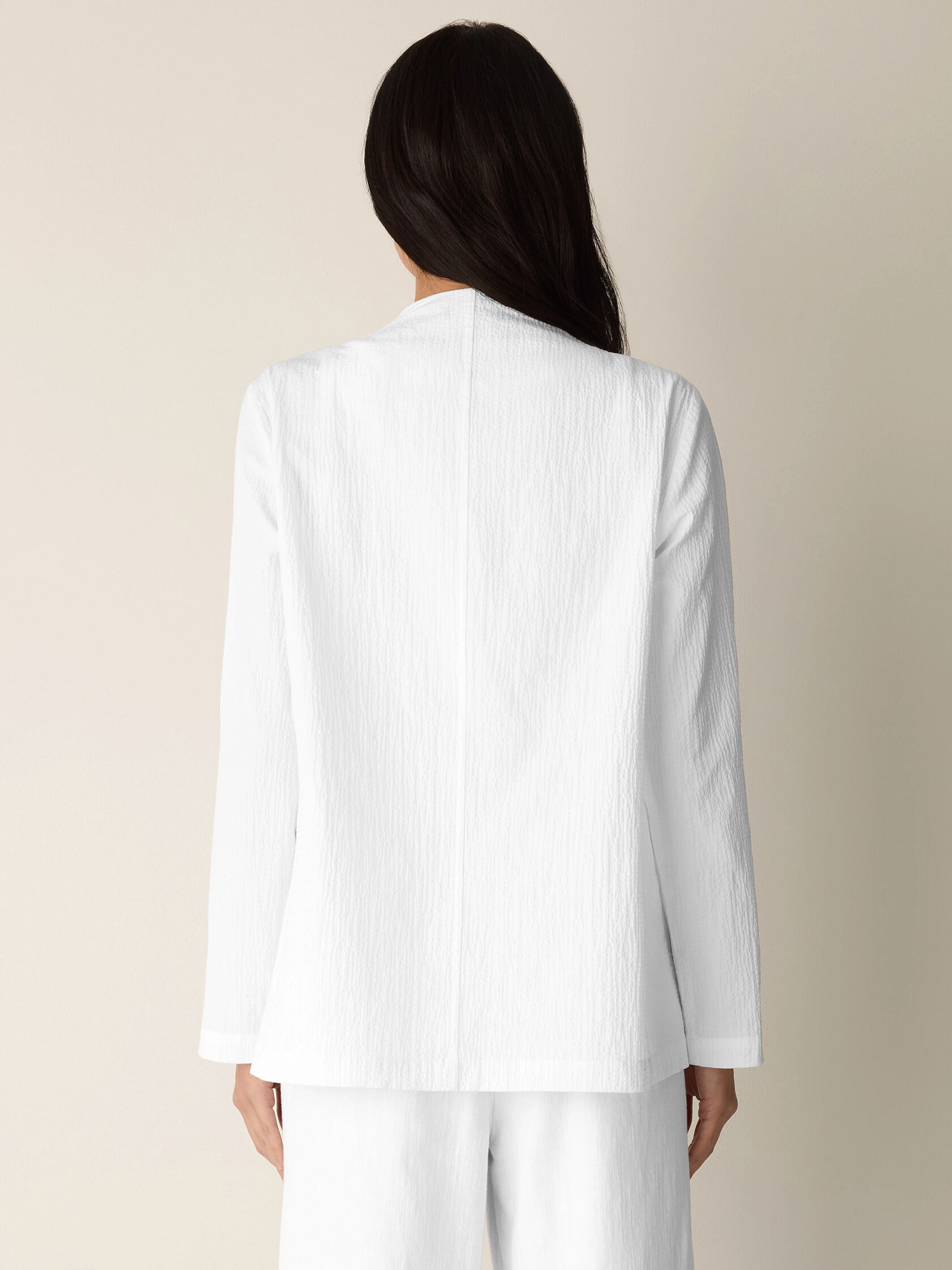 Organic Cotton Pucker Angled Jacket