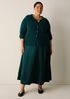 Textured Satin Half-Circle Skirt
