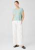 Organic Linen Cotton Square Top