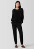 Washable Flex Ponte Tapered Trouser Pant