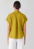 Organic Handkerchief Linen Notch Collar Top