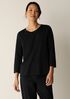 Organic Pima Cotton Jersey 3/4-Sleeve Tee
