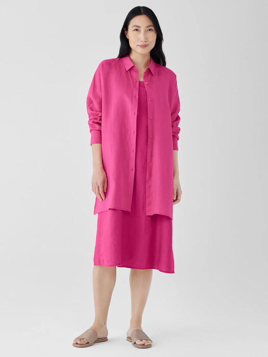 T-shirt Manica Lunga Eileen Fisher Cotone Biologico – Rosa – Taglia 1X Plus - Foto 6
