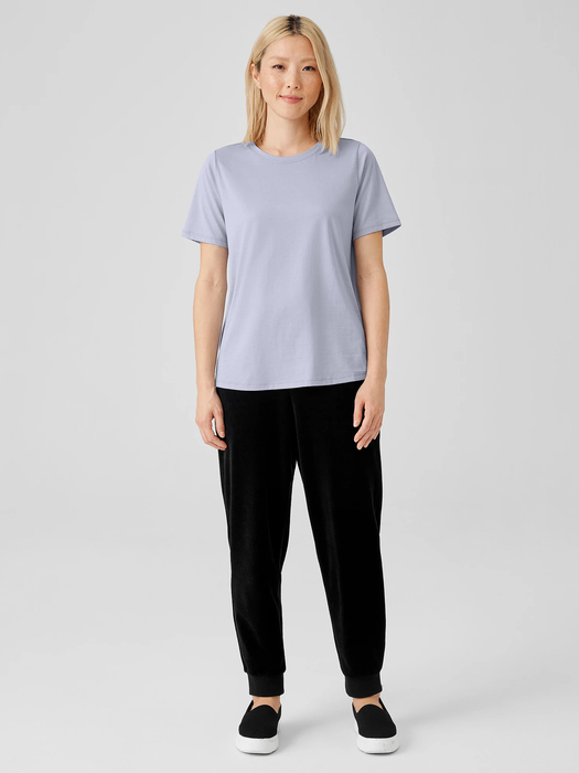 Organic Pima Cotton Jersey Round Neck Tee