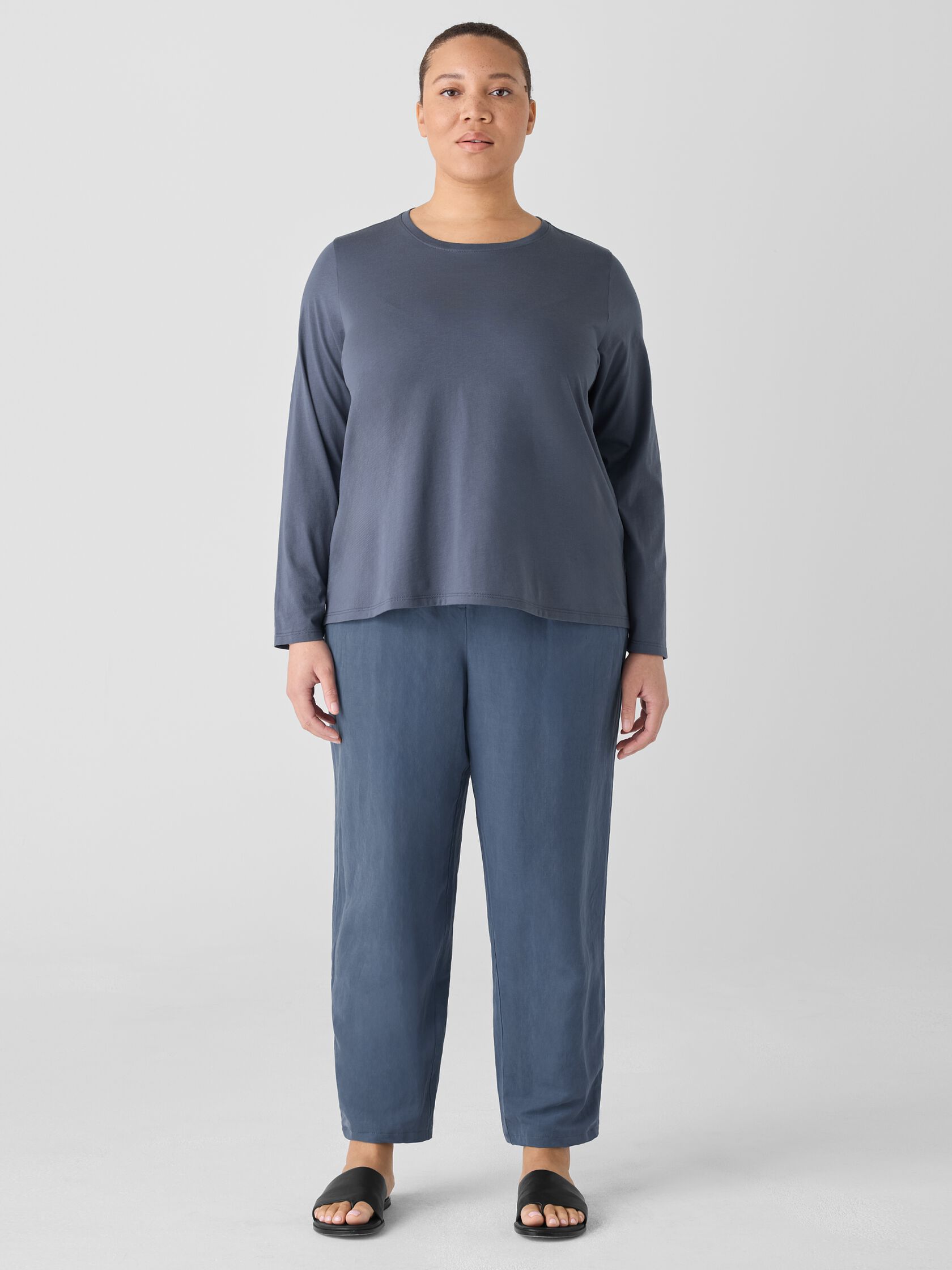 Organic Pima Cotton Jersey Long-Sleeve Tee