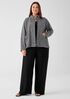 Organic Cotton Tweed Stand Collar Jacket