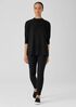 Cozy Stretch Rib Crew Neck Top