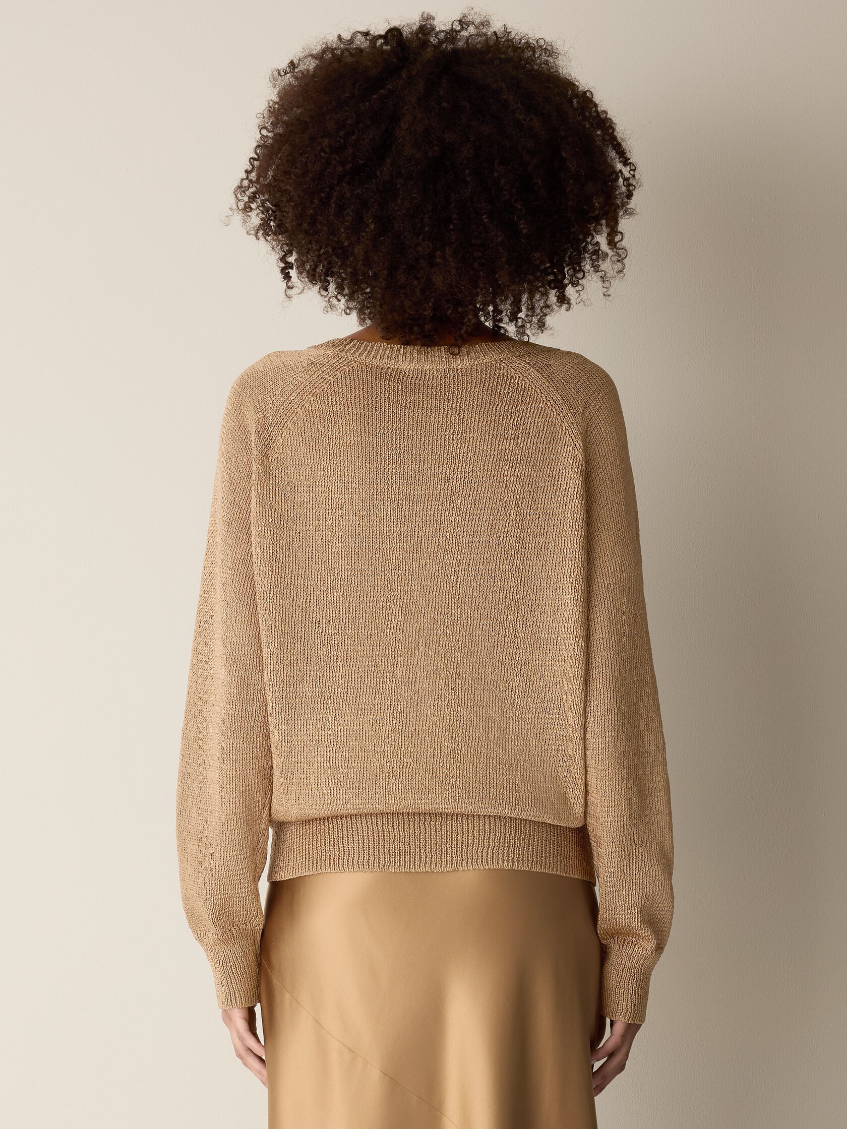 Sleek Viscose Wedge Sweater