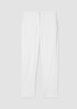 Cotton Blend Ponte High-Waisted Slim Pant