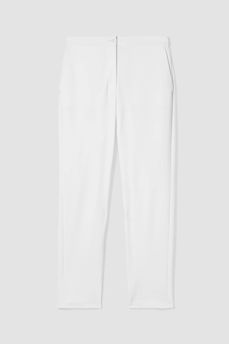 Cotton Blend Ponte High-Waisted Slim Pant Cotton Blend Ponte High-Waisted Slim Pant