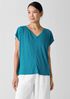 Organic Linen Jersey V-Neck Tee