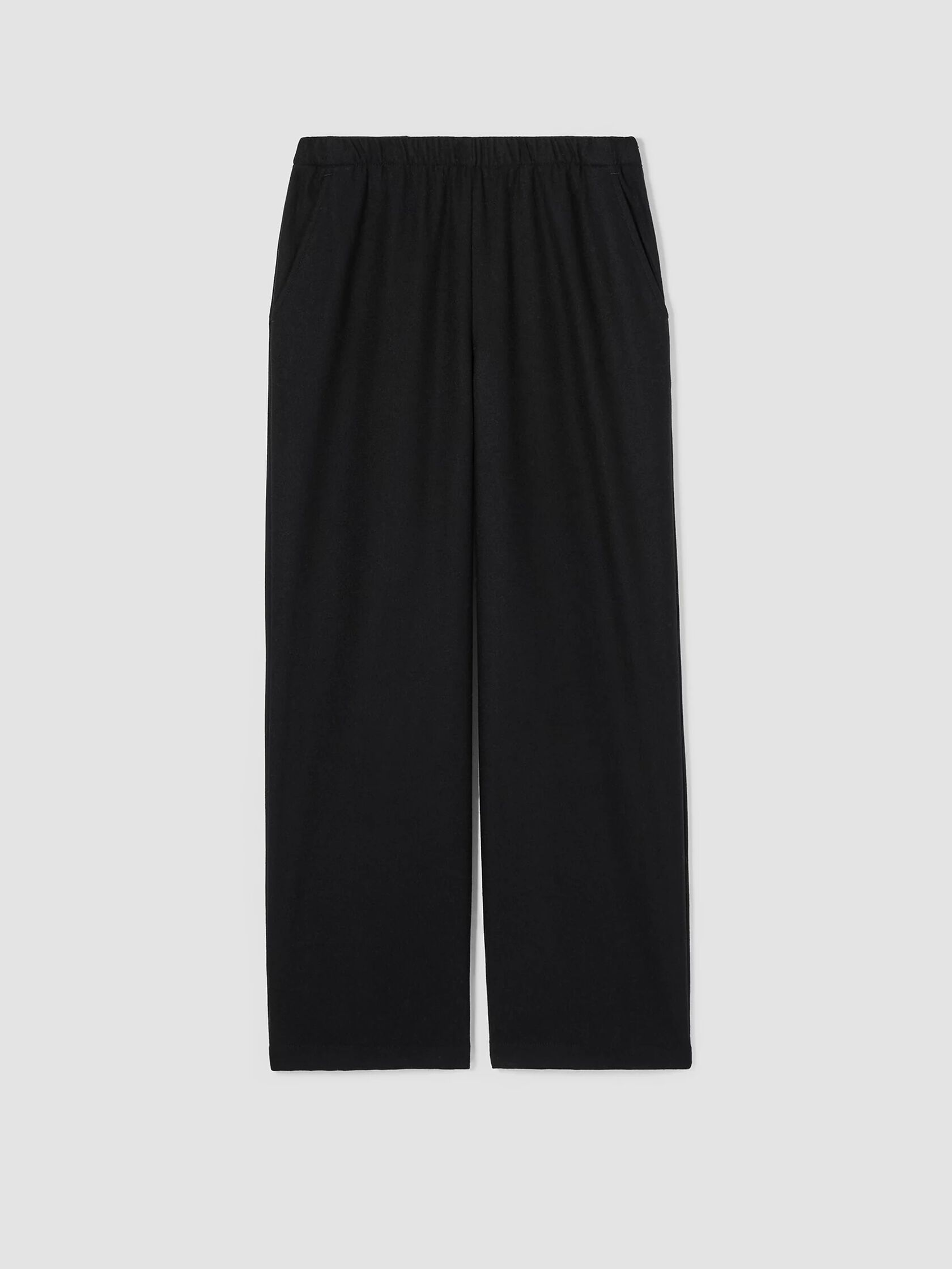 Soft Wool Flannel Straight Pant