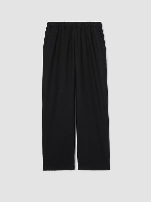 Soft Wool Flannel Straight Pant