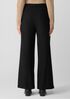 Stretch Wool Crepe Wide-Leg Trouser