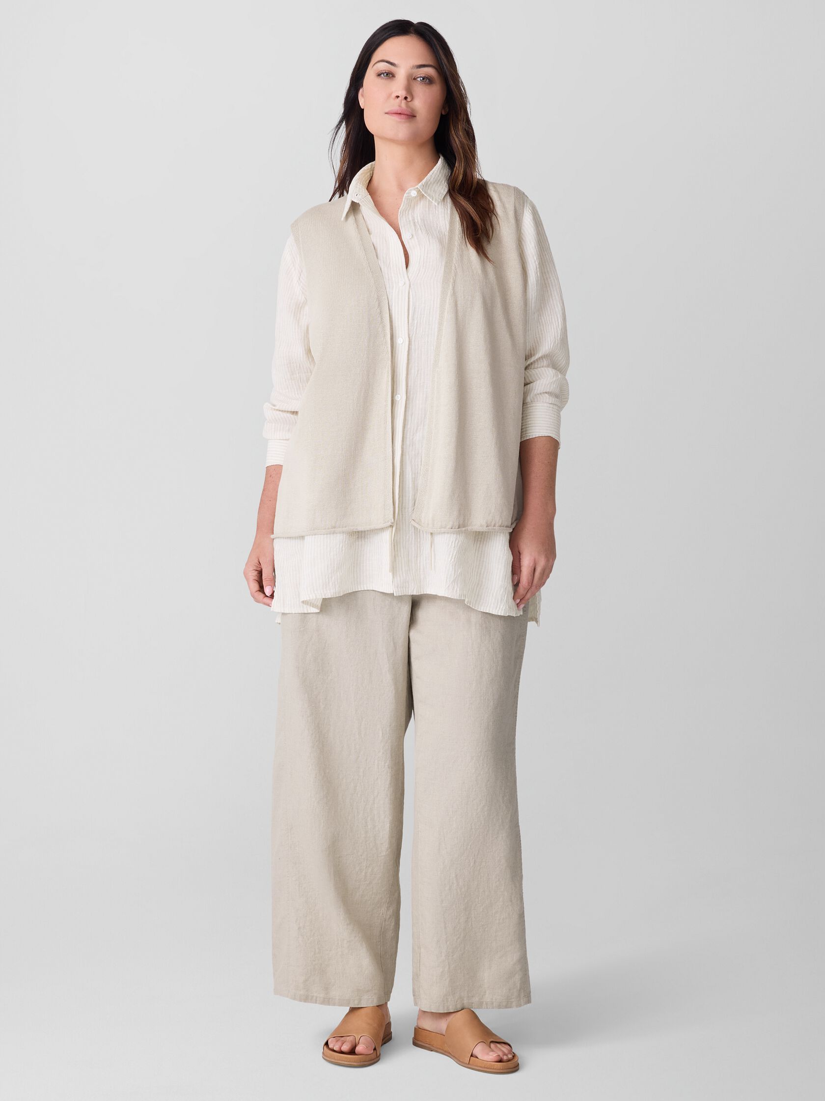 Organic Linen Cotton Vest