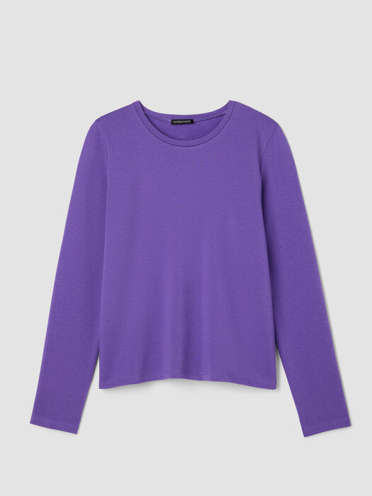 Cozy Brushed Terry Hug Crew Neck Top