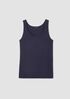 Organic Cotton Stretch Rib Scoop Neck Tank