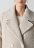 Cozy Recycled Wool Boucle Notch Collar Coat