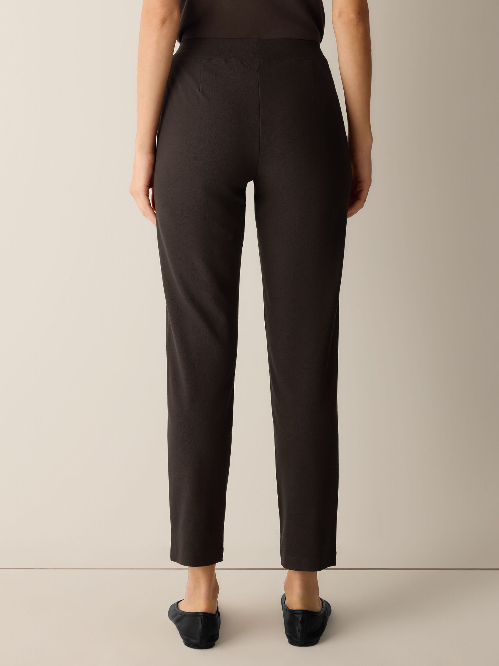 Washable Stretch Crepe Slim Pant