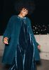 Fine Wool Alpaca Round Neck Coat