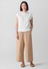 Washed Organic Cotton Poplin Wide-Leg Pant