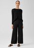 Stretch Jersey Knit Wide-Leg Pant