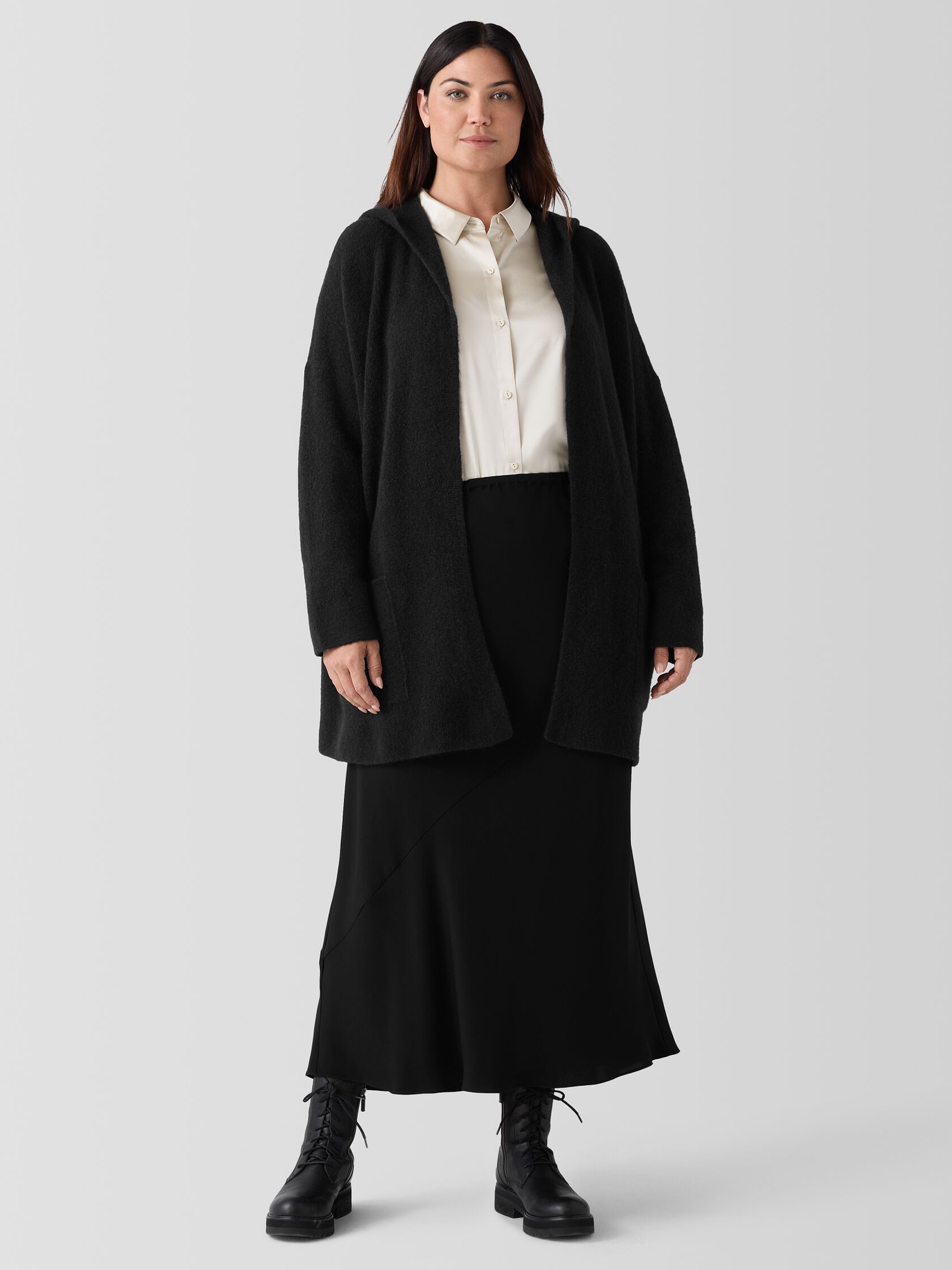 Cashmere Silk Bliss Hooded Cardigan