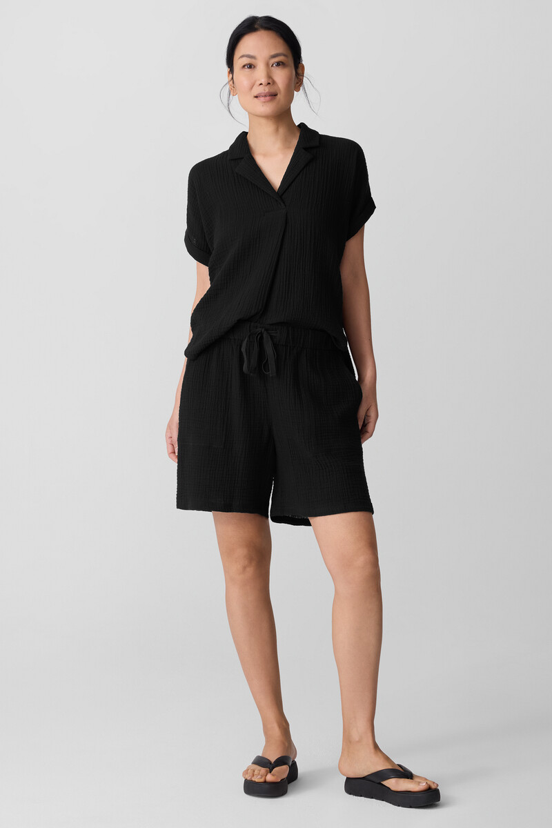 Organic Cotton Lofty Gauze Walking Shorts Organic Cotton Lofty Gauze Walking Shorts