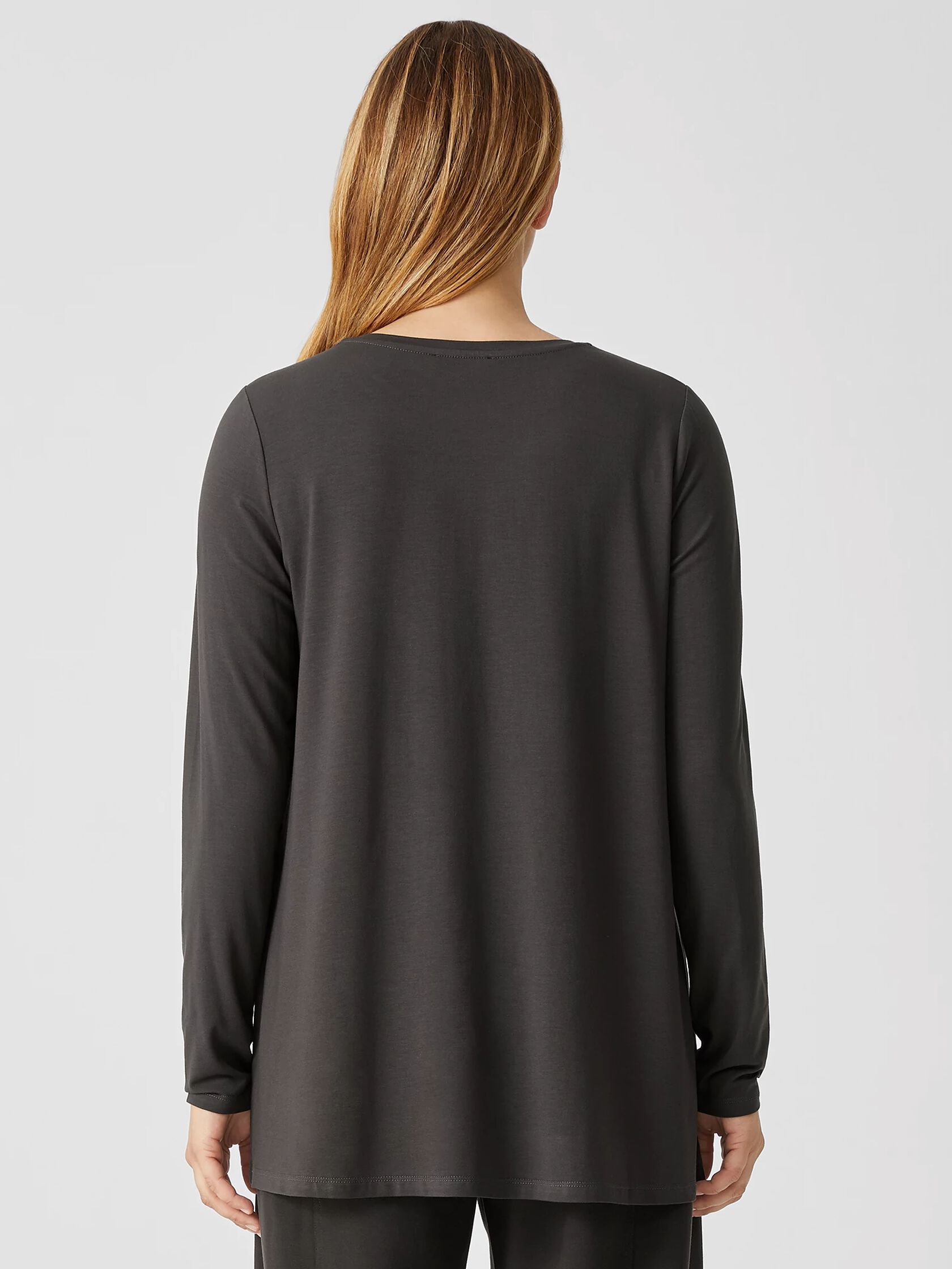 Fine Jersey Crew Neck Top