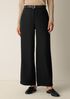 Stretch Wool Crepe Wide-Leg Trouser