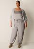 Smooth Satin Shimmer Jogger
