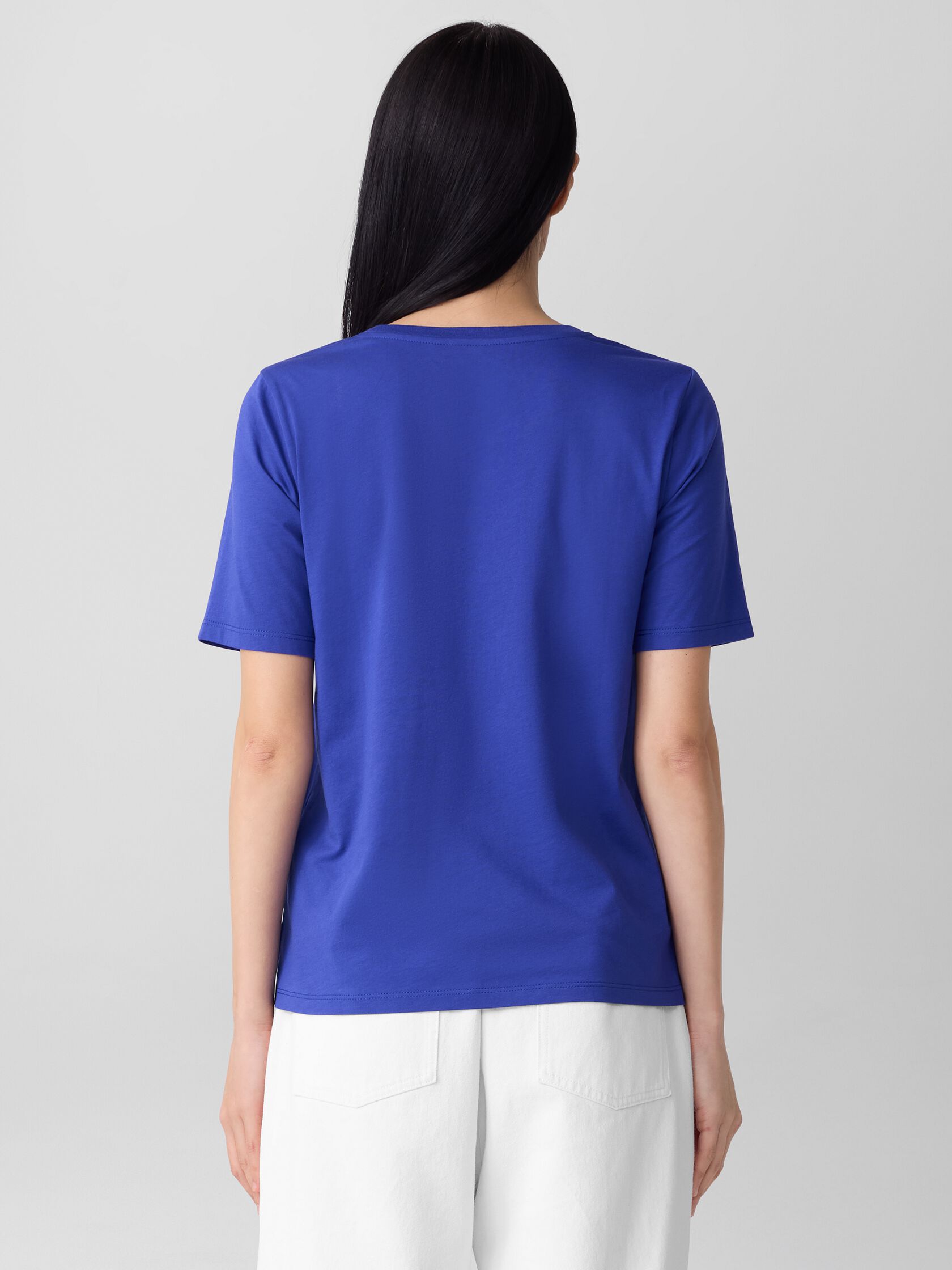 Organic Pima Cotton Jersey Round Neck Tee