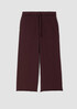 Organic Cotton French Terry Wide-Leg Pant