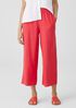 Garment-Dyed Organic Linen Wide-Leg Pant