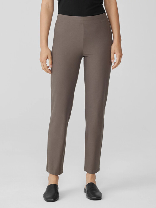 Washable Stretch Crepe Slim Pant