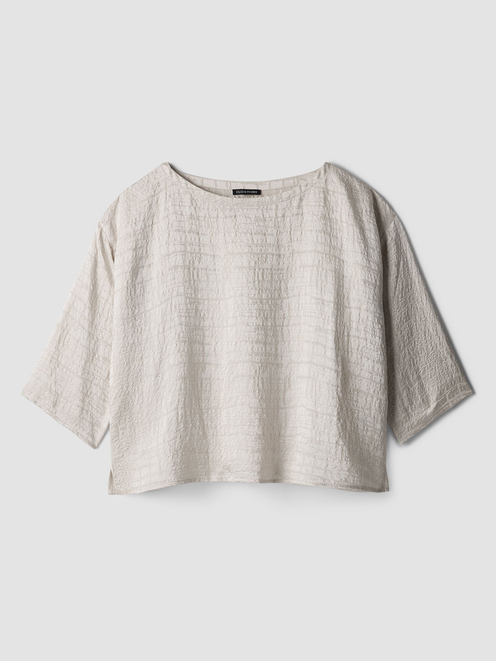 Dimensional Silk Jacquard Box-Top