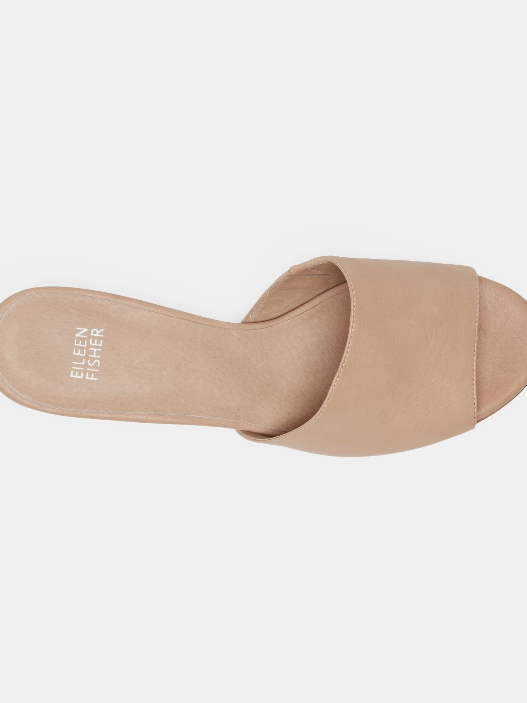 Tea Leather Slide Sandal