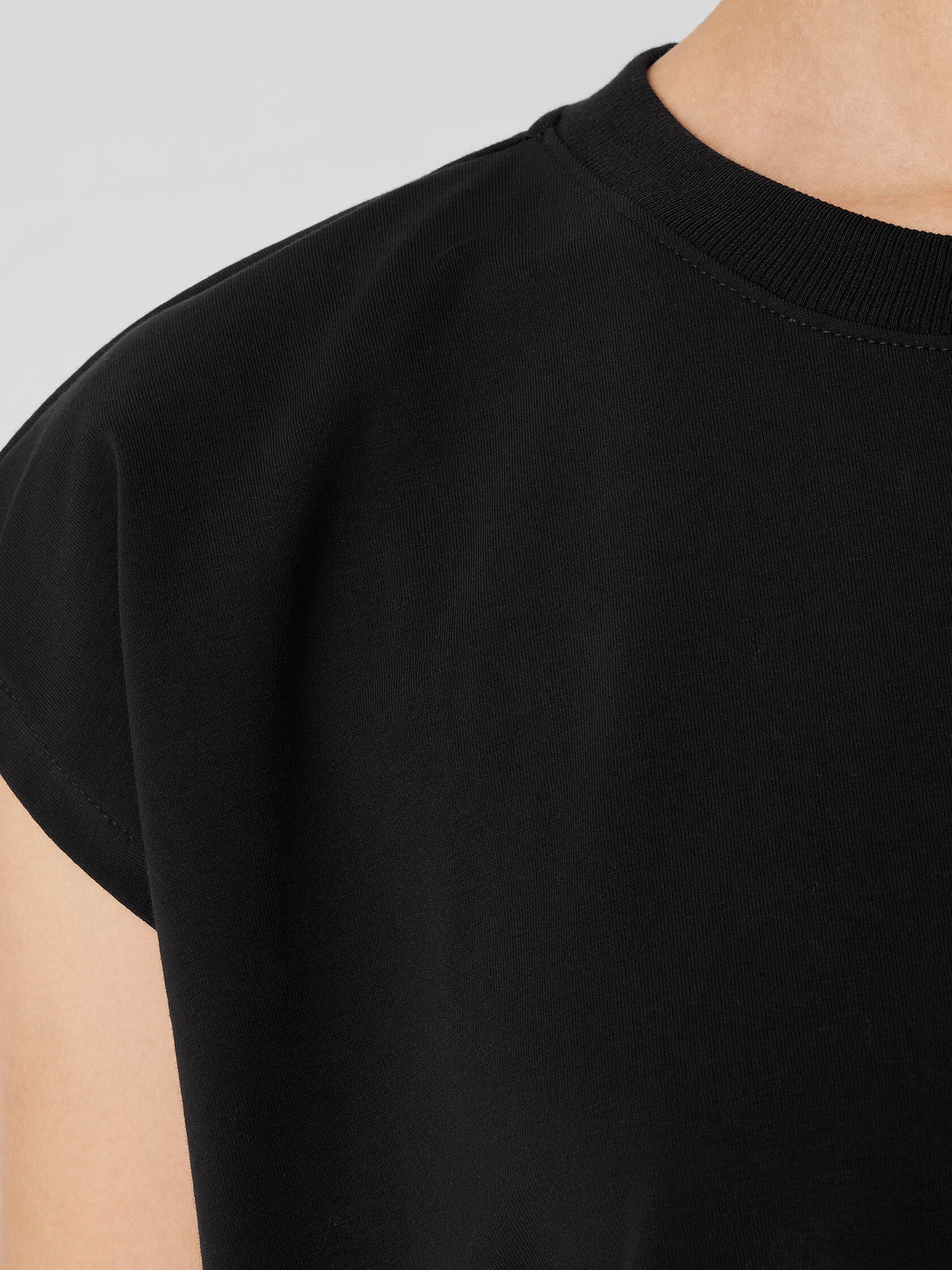 Pima Cotton Stretch Jersey Square Top