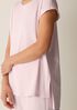 Organic Cotton Interlock Jewel Neck Sleep Tee