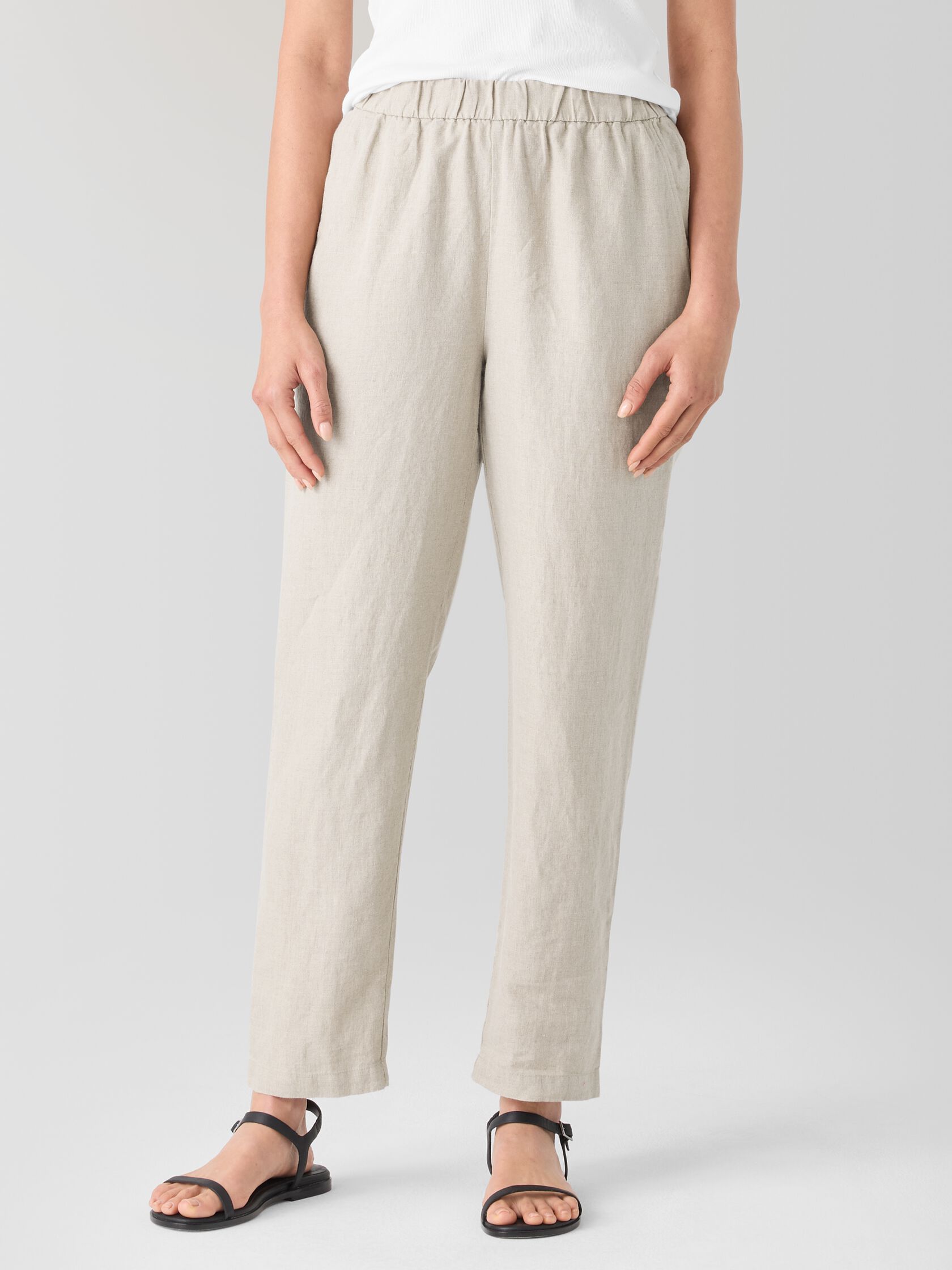 Organic Linen Tapered Pant