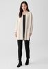 Silk and Cotton Interlock Long Cardigan