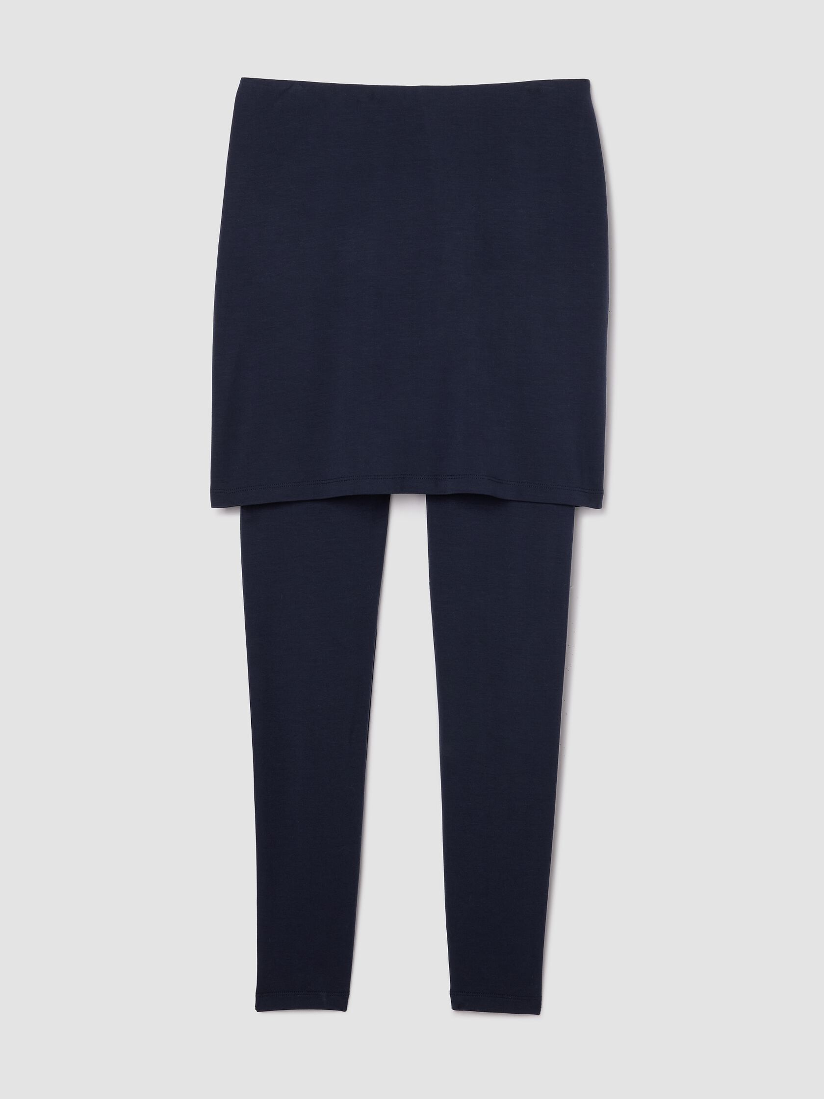 Stretch Jersey Knit Skirted Legging