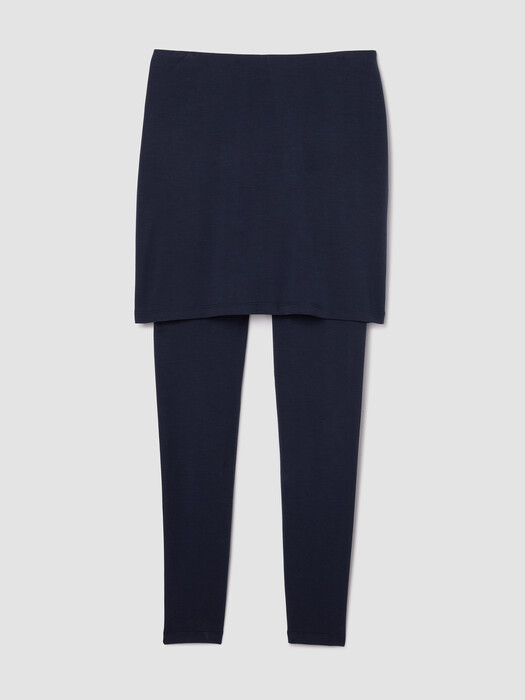 Stretch Jersey Knit Skirted Legging