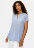 Organic Linen Jersey Mandarin Collar Tunic