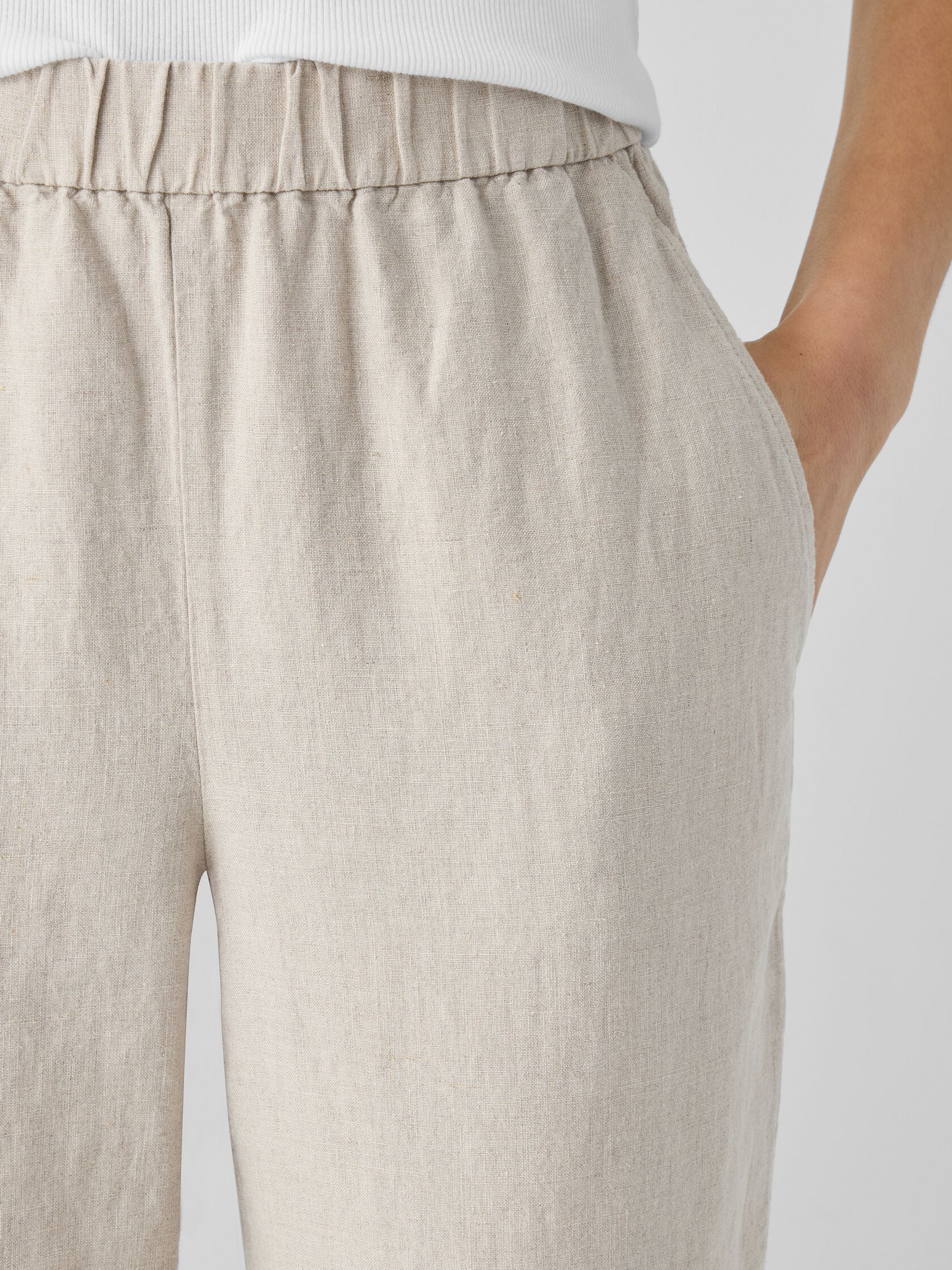 Organic Linen Tapered Pant