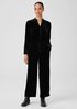 Velvet Band Collar Jumpsuit