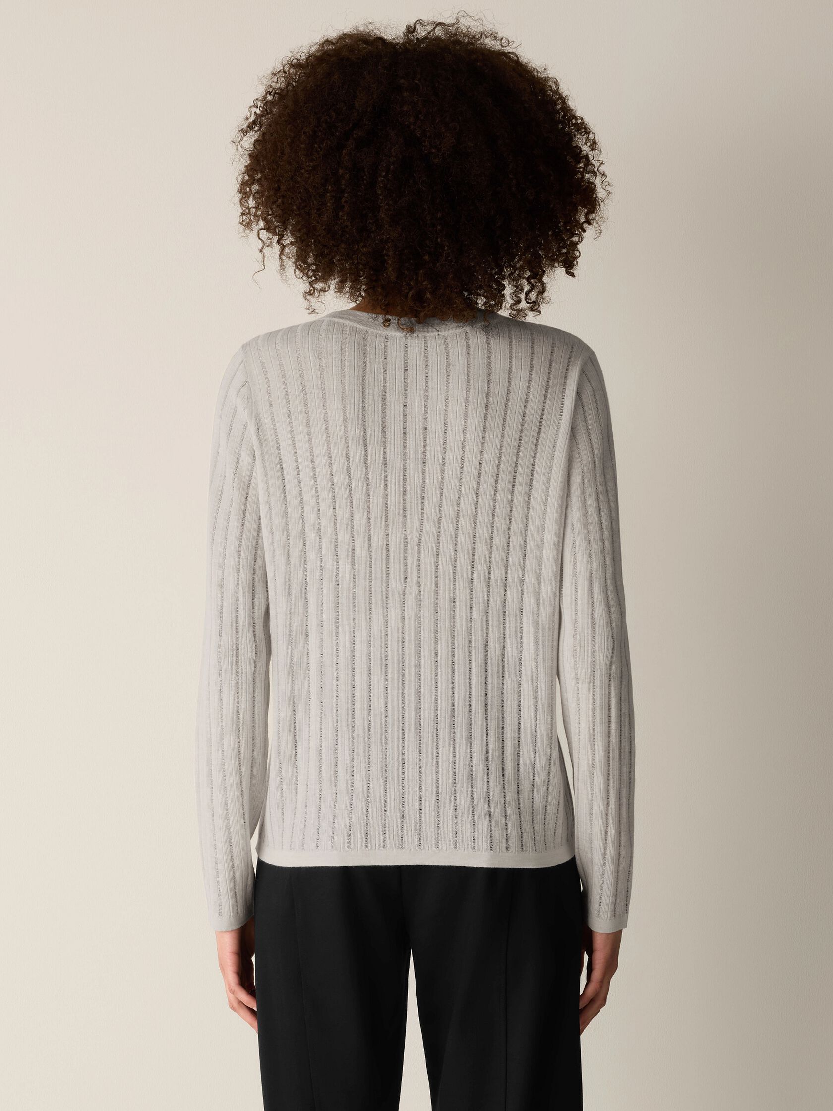 Superfine Merino Crew Neck Top in Regenerative Wool