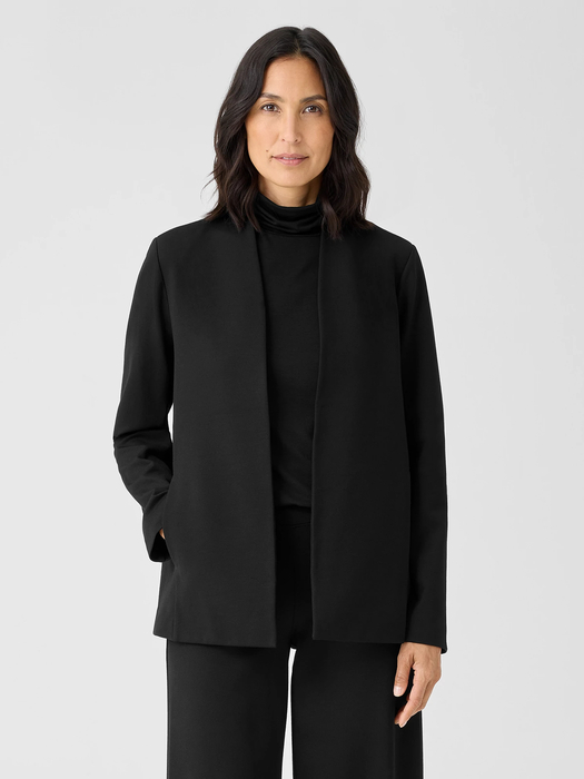 Washable Flex Ponte High Collar Jacket