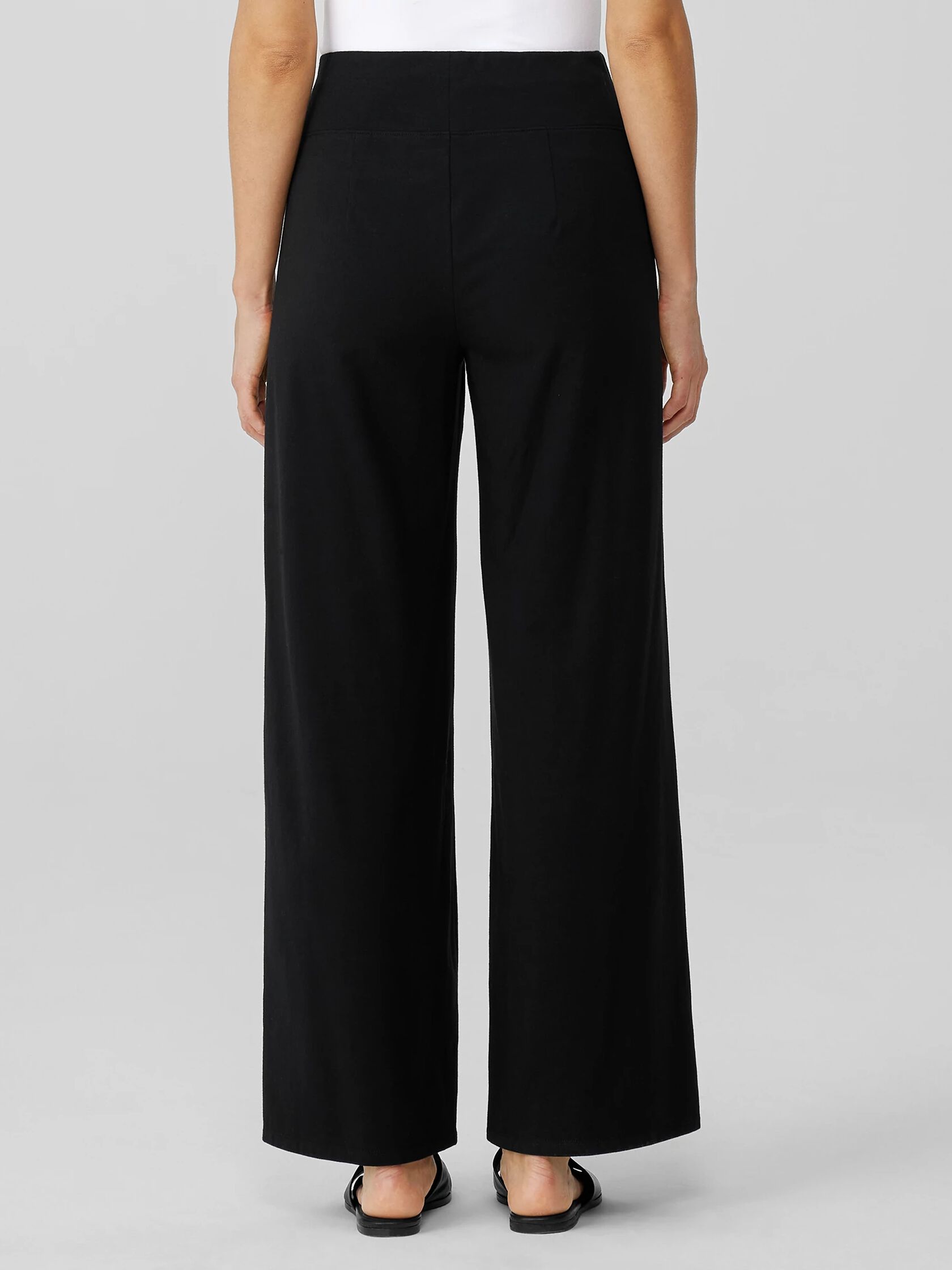 Traceable Cotton Jersey Wide-Leg Pant | EILEEN FISHER